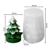 Molde Silicona Suave Mini Árbol de Navidad 3D 5 Cm